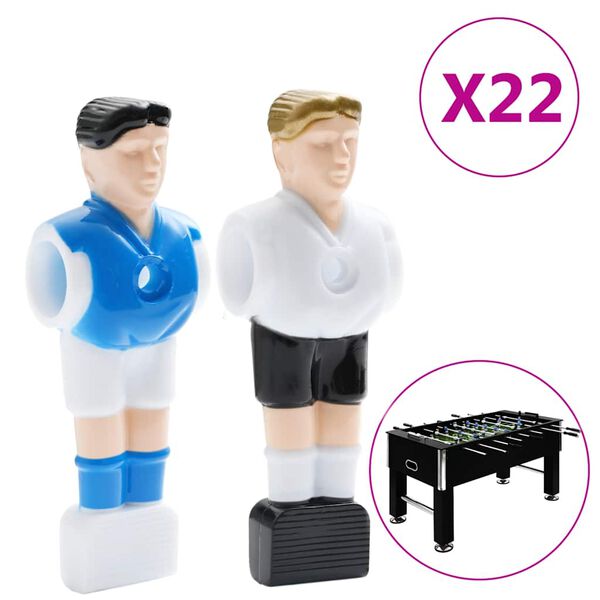 Joueurs baby-foot pour tige de 15,9 mm 22 pcs