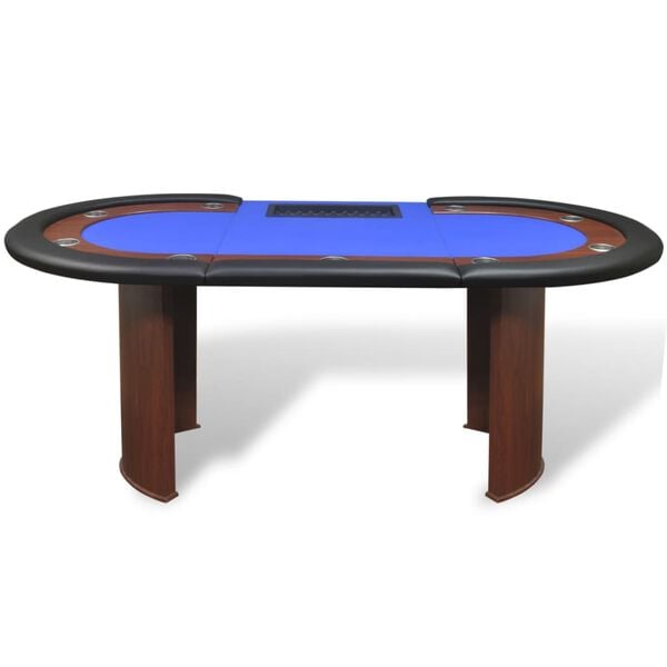 Table de poker pour 10 joueurs avec espace de croupier