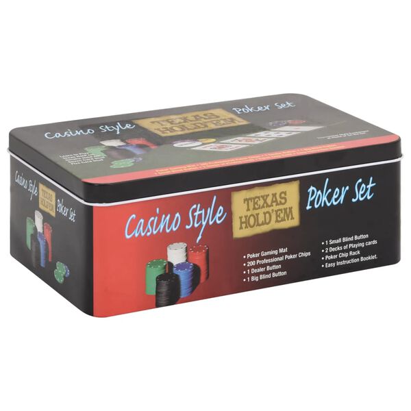 Jetons de poker 200 pcs