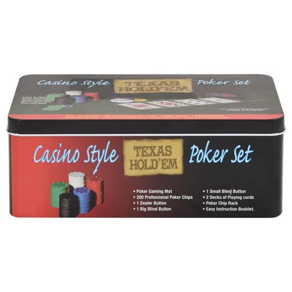 Jetons de poker 200 pcs