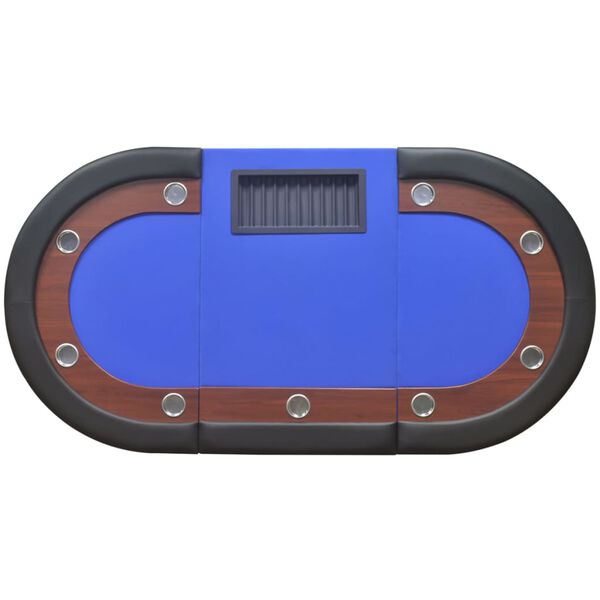 Table de poker pour 10 joueurs avec espace de croupier