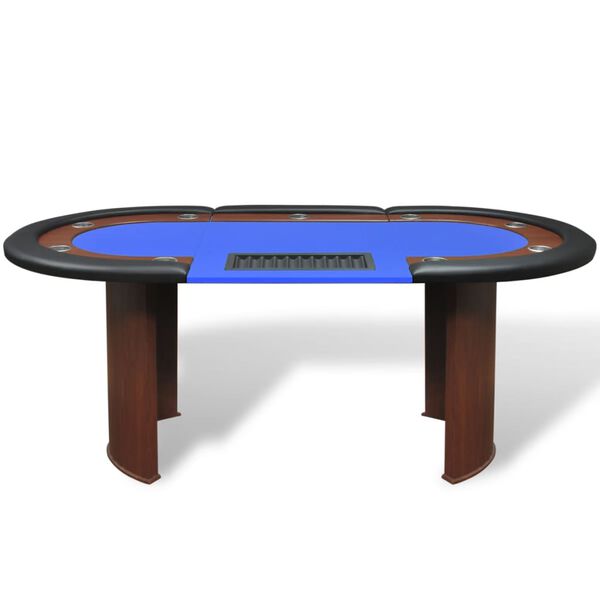 Table de poker pour 10 joueurs avec espace de croupier