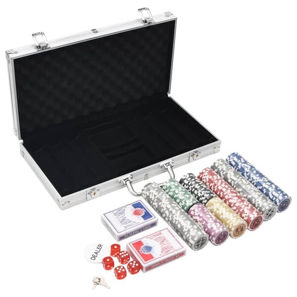 Jetons laser de poker 300 pcs
